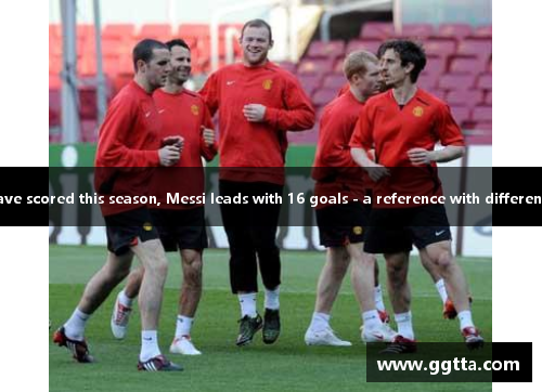 15 players from Barcelona have scored this season, Messi leads with 16 goals - a reference with different person, project, and theme.